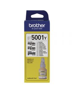 Cartucho Original Refil Brother BT5001Y Amarelo | InkTank Brother T420W, T510W, T520W, T710W, T720DW, T820DW, T910DW, T4000DW, T4500DW